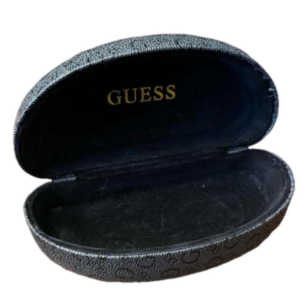 EUC Empty Guess eye glass case 6.5 x 3 x 2.5
